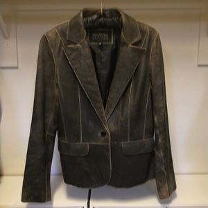 Women’s Leather Blazer